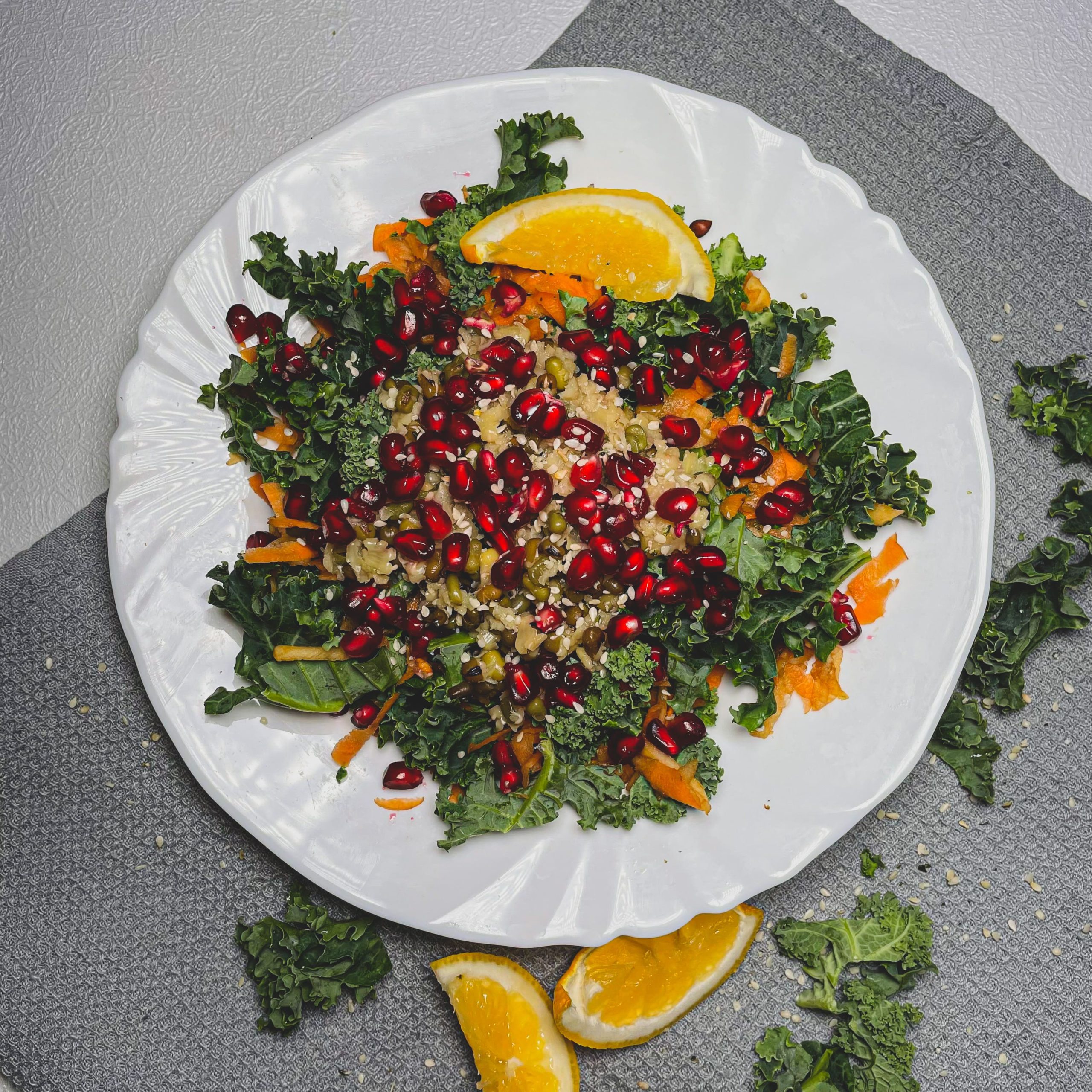 🥬Салата кейл и боб мунг